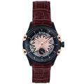 Reign Solstice Men's Automatic Skeleton Leather Watch