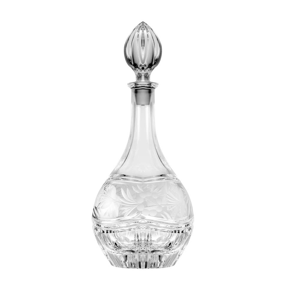 Barski Victoria Crystal Wine Decanter, 33 oz.