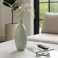 Decorative Vase - Green Ceramic Portugal Style, 21 in.