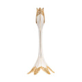 Jay Strongwater Abraham Tulip White Candlestick Holder