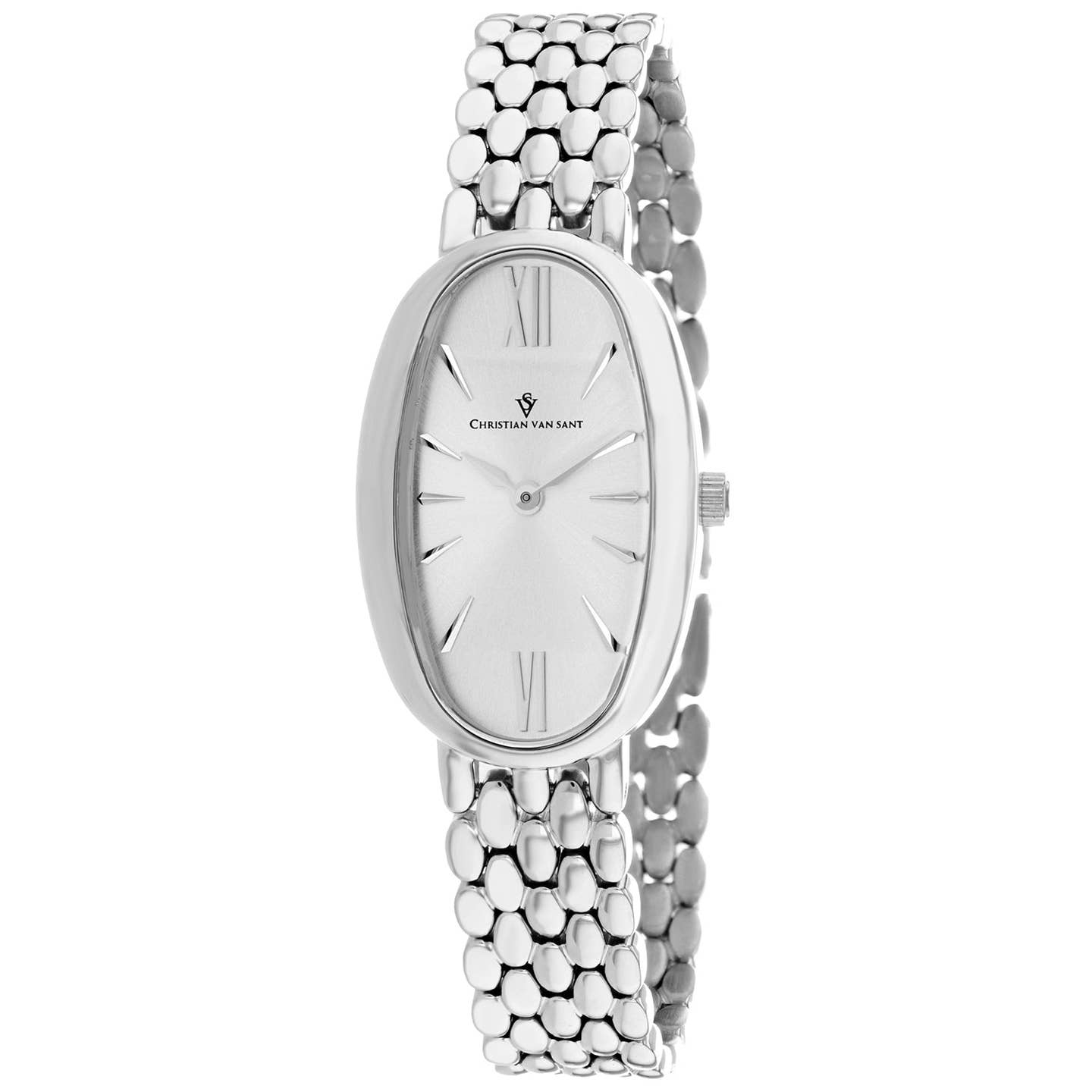 Christian Van Sant Lucia Women's Quartz Watch, Silver Dial