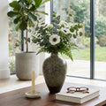 Decorative Vase - Brown Ceramic Textured Organic, 10 in.
