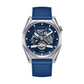 Authentic Heritor Amadeus Men's Automatic Semi-Skeleton Leather Watch, Style HERHS3402