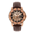 Reign Philippe Men's Automatic Skeleton Leather Watch
