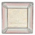 Jay Strongwater Leland Pavé Corner Heart 2" Swarovski Crystal Enamel Picture Frame, Pale Pink