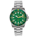 Authentic Heritor Luciano Men's Automatic Diver Date Bracelet Watch, Green