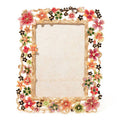 Jay Strongwater Leartes 4 X 6 Floral Crystal Enamel Picture Frame, Night Bloom