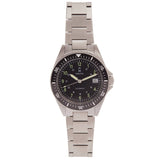 Authentic Heritor Calder Men's Automatic Date Bracelet Watch, Silver/Black