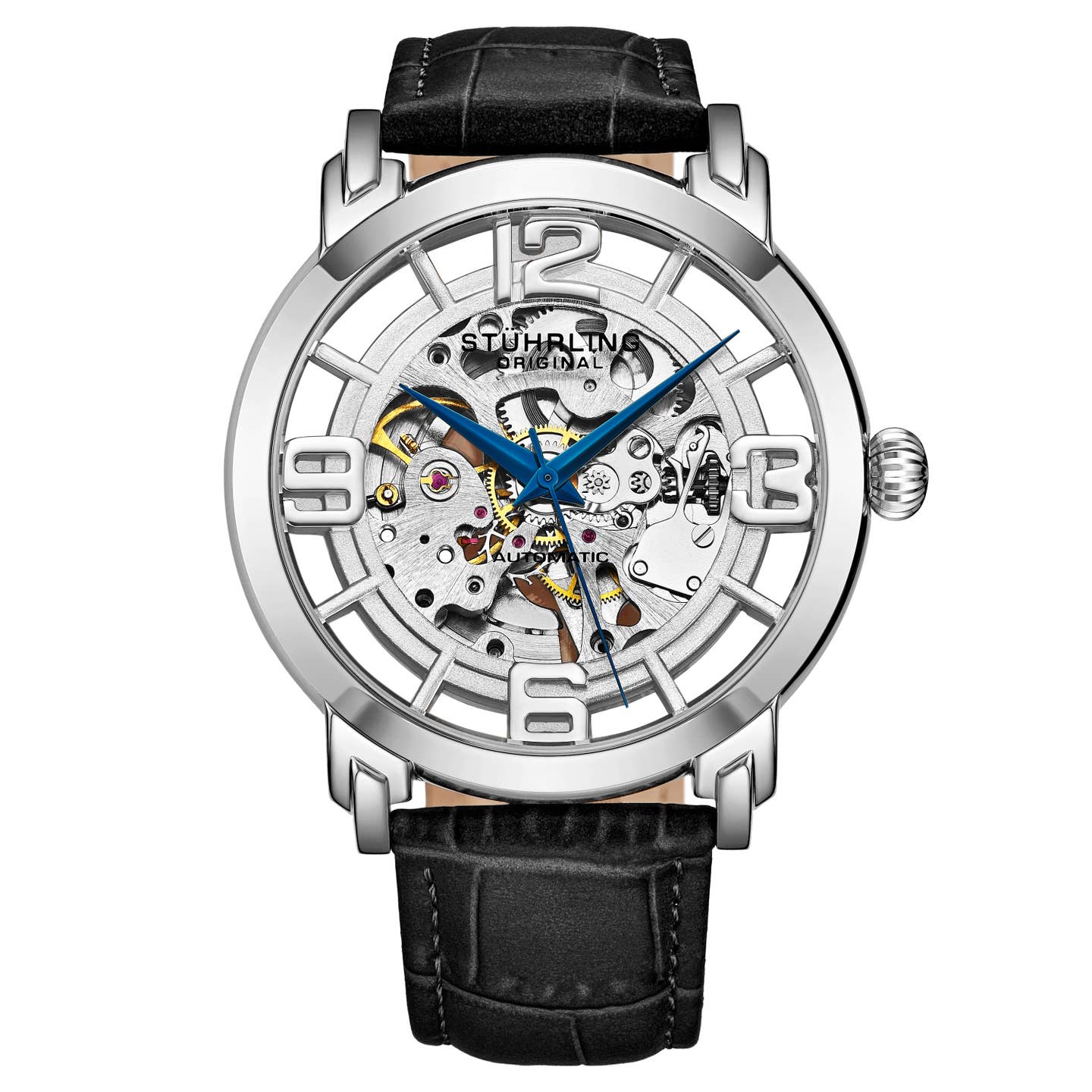 Stuhrling Original Winchester 3964L Men's Automatic Skeleton Watch, 42mm, Style 4ZHMD