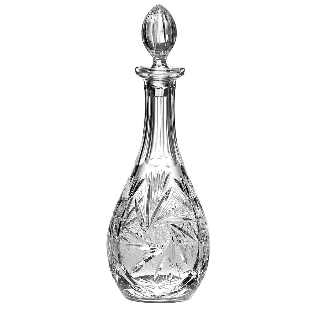 Barski Pinwheel Crystal Decanter, 46 oz.