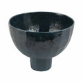 Decorative Vase - Blue Ceramic Textured Glaze, 9 in.