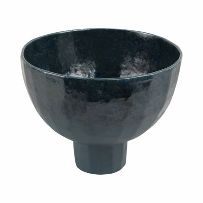 Decorative Vase - Blue Ceramic Textured Glaze, 9 in.