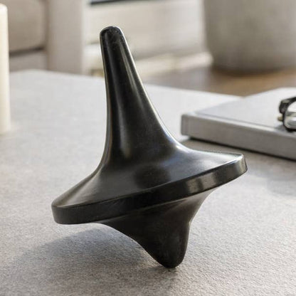 Decorative Sculpture - Black Marble Dressler Top, 8 in.