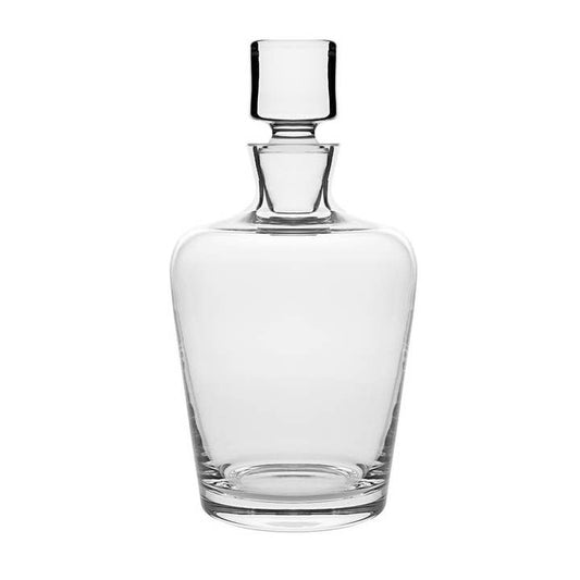 Barski Luminous Glass Crystal Decanter, 40 oz.