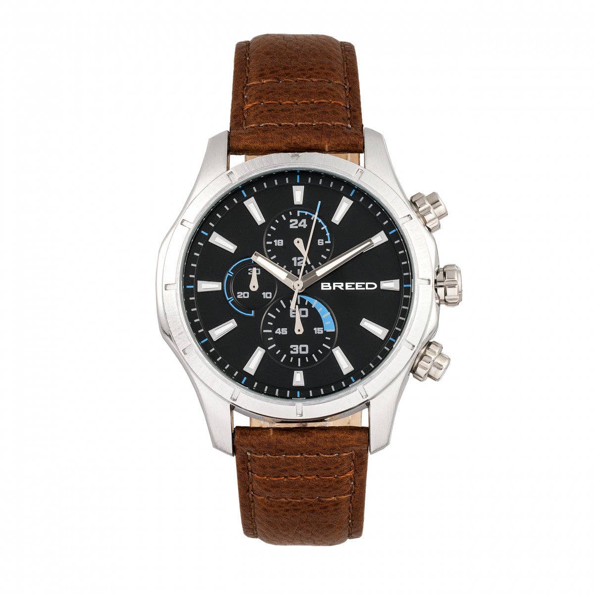 Breed Lacroix Men's Quartz Chronograph Leather Watch