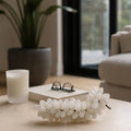 Decorative Object - White Stone Grapes Tabletop, 7 in.