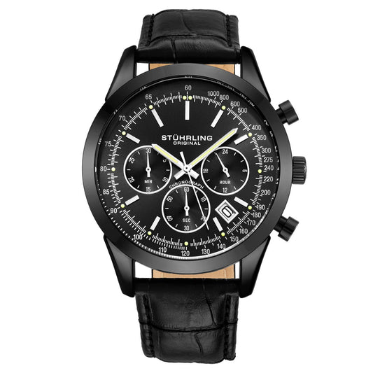 Stuhrling Original Rialto Men's Quartz Chronograph Watch, 44mm, Style JN468