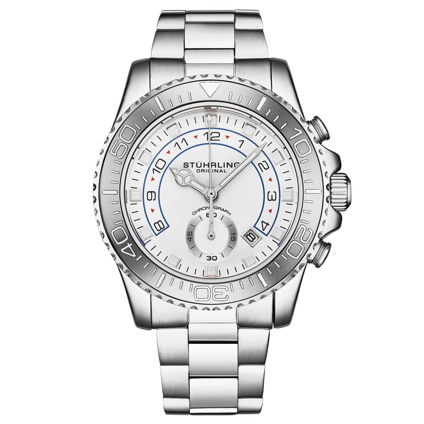 Stuhrling Original Brigadier Men's Quartz Chronograph Watch, 42mm, Style DFSHM