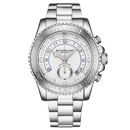 Stuhrling Original Brigadier Men's Quartz Chronograph Watch, 42mm, Style DFSHM