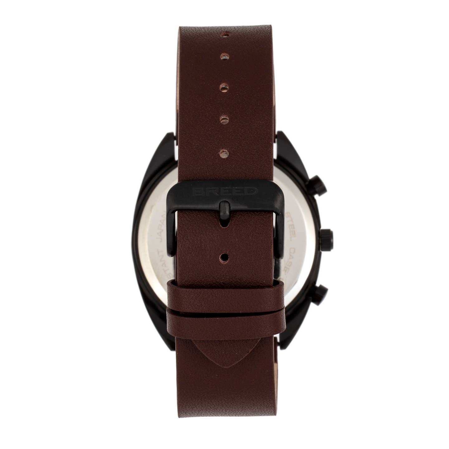 Breed Racer Men's Quartz Chronograph Date Leather Watch