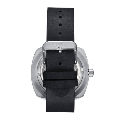 Heritor Davenport Men's Automatic Engraved-Case Leather Watch, Style HERHS3201