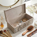 Decorative Box - Gray Wood Rectangular with Lid, 16 in.