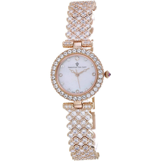 Christian Van Sant Romana Women's Quartz Watch, White Dial