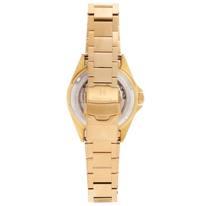Heritor Calder Men's Automatic Date Bracelet Watch, Gold/Black