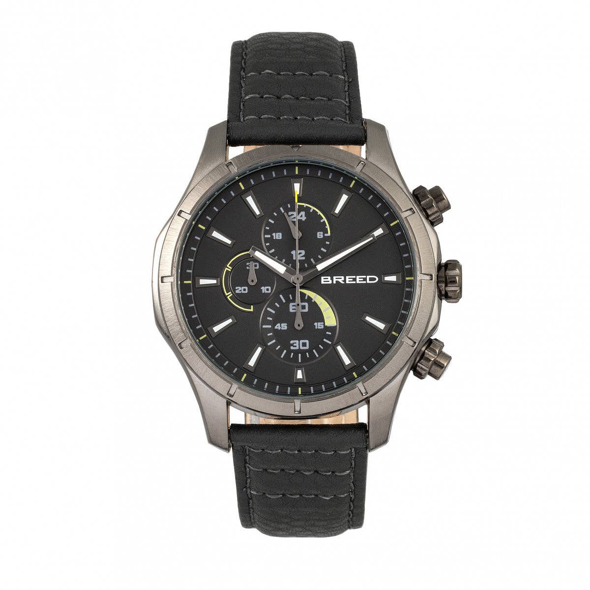 Breed Lacroix Men's Quartz Chronograph Leather Watch