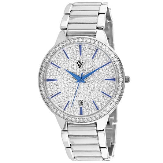 Christian Van Sant Alessia Women's Quartz Watch, Silver Dial