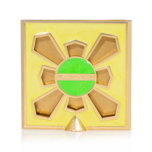 Jay Strongwater Leland Pavé Corner 2" Swarovski Crystal Enamel Picture Frame, Electric Green