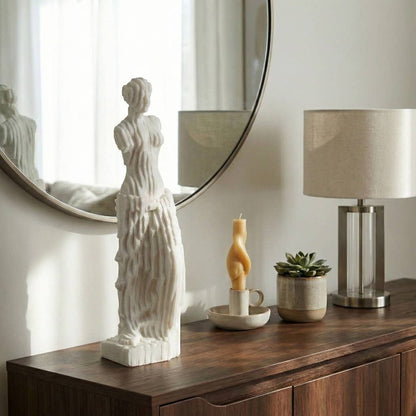 Decorative Sculpture - White Resin Oversized, 25 in.