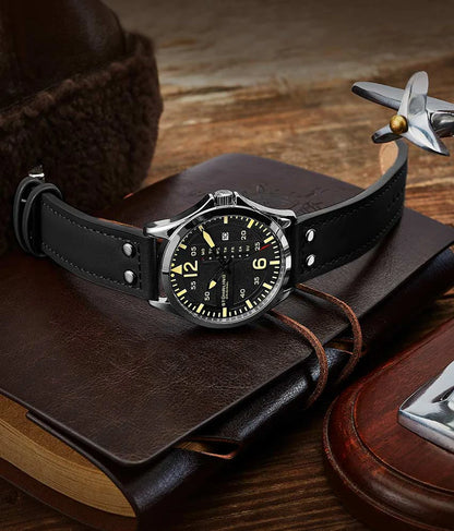 Stuhrling Original Aeronaut Men's Quartz Aviator Watch, 43mm