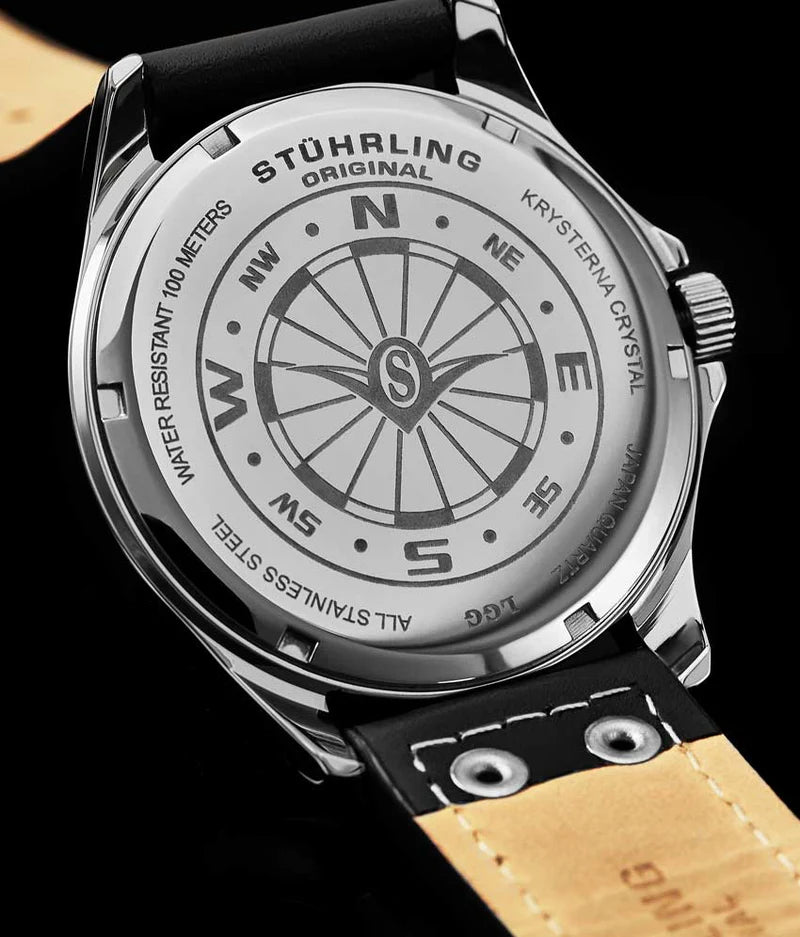 Stuhrling Original Aeronaut Men's Quartz Aviator Watch, 43mm