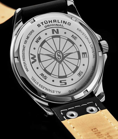 Stuhrling Original Aeronaut Men's Quartz Aviator Watch, 43mm