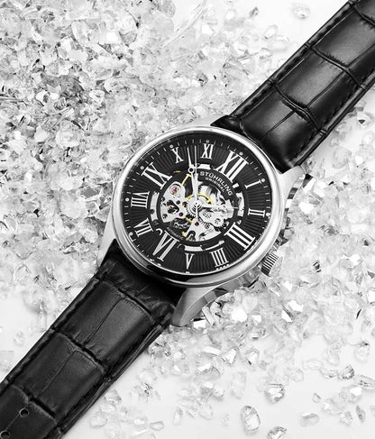 Stuhrling Original Atrium 3942 Men's Automatic Skeleton Watch, 42mm, Style GB6AX