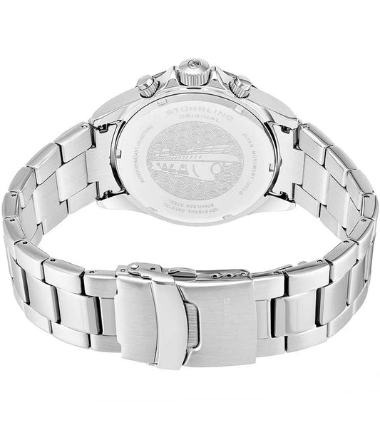 Stuhrling Original Ultima 3960 Men's Quartz Chronograph Watch, 42mm, Beige Dial