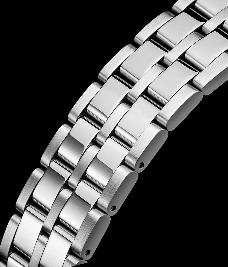 Stuhrling Original Winchester 3964 Men's Automatic Skeleton Watch, 42mm, Silver Bezel, Silver Link Bracelet