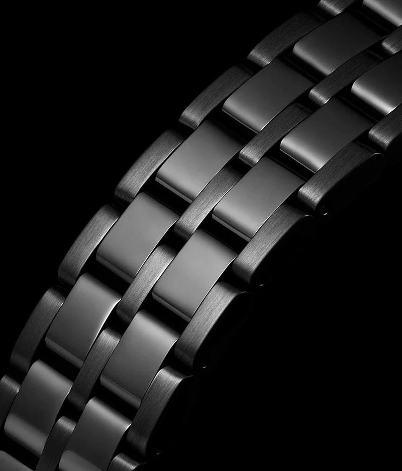 Stuhrling Original Winchester 3964 Men's Automatic Skeleton Watch, 42mm, Black Bezel, Black Link Bracelet