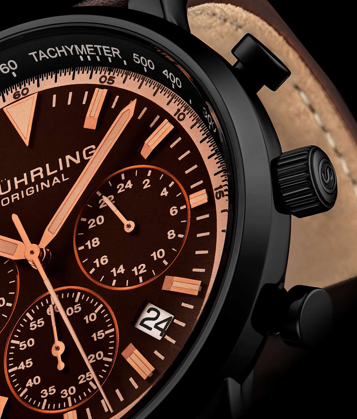 Stuhrling Original Monaco Men's Quartz Chronograph Watch, 44mm, Style ZZDB4