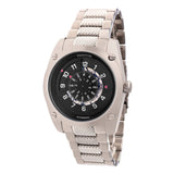 Authentic Heritor Daniels Men's Automatic Semi-Skeleton Bracelet Watch, Silver