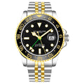 Stuhrling Original Meridian GMT Men's Quartz GMT Watch, 42mm, Style P568V