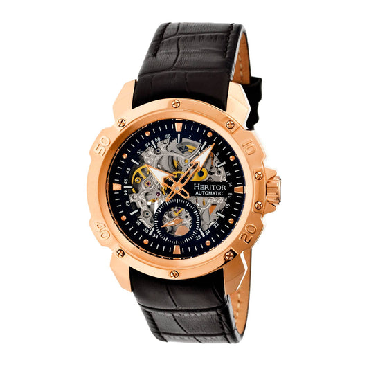 Heritor Conrad Men's Automatic Skeleton Leather Watch, Style HERHR2506