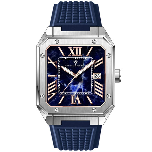 Christian Van Sant Mosaic Men's Watch, Blue Dial