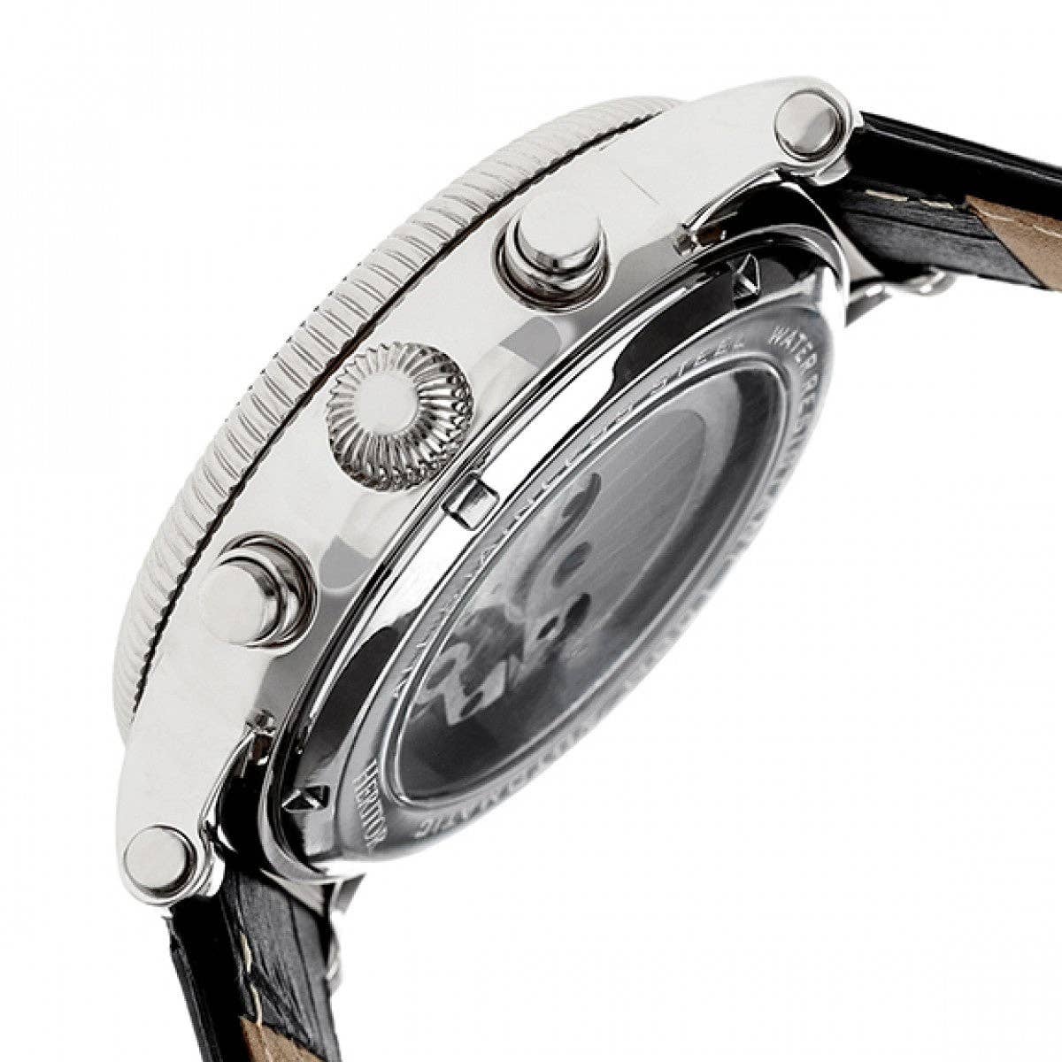 Heritor Winston Men's Automatic Semi-Skeleton Leather Watch, Style HERHR5201
