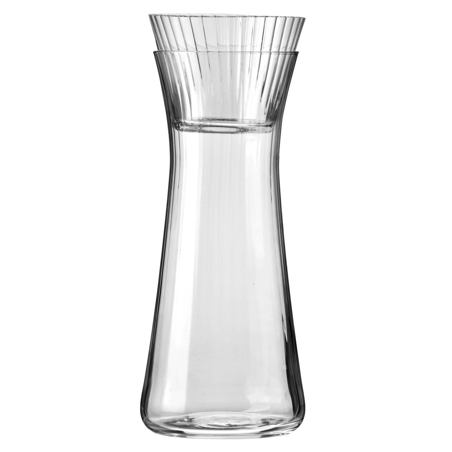 Barski Luminous Crystal Bedside Carafe Set, 18 oz. decanter with 5 oz. cup