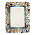 Jay Strongwater Javier Bejeweled 5" x 7" Swarovski Crystal Enamel Picture Frame, Oceana