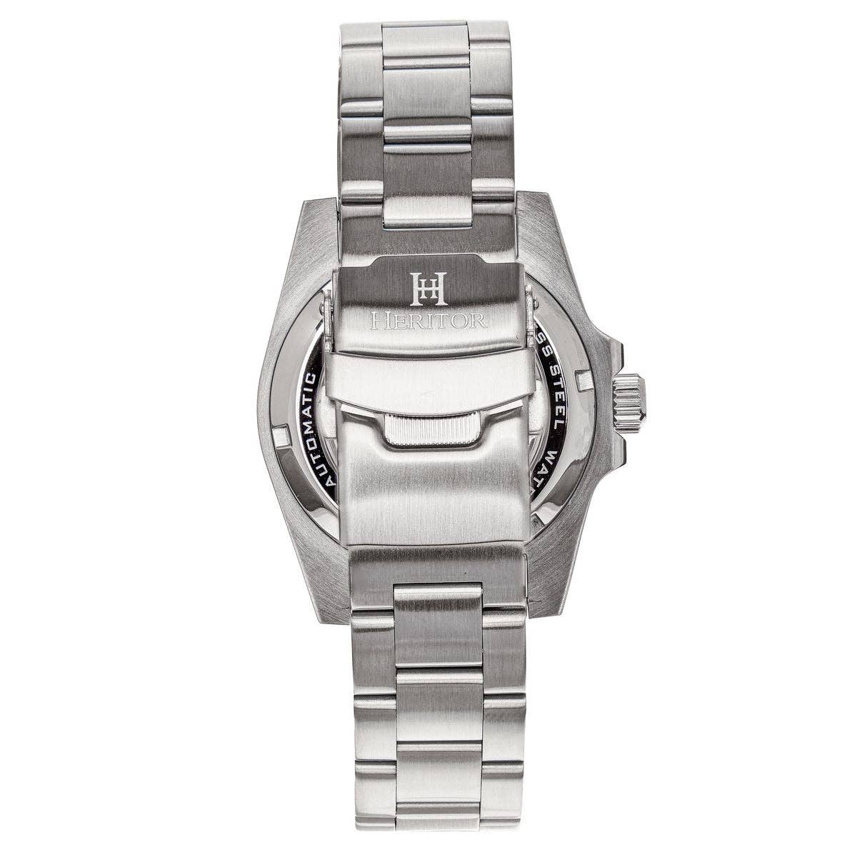 Heritor Luciano Men's Automatic Diver Date Bracelet Watch, Green