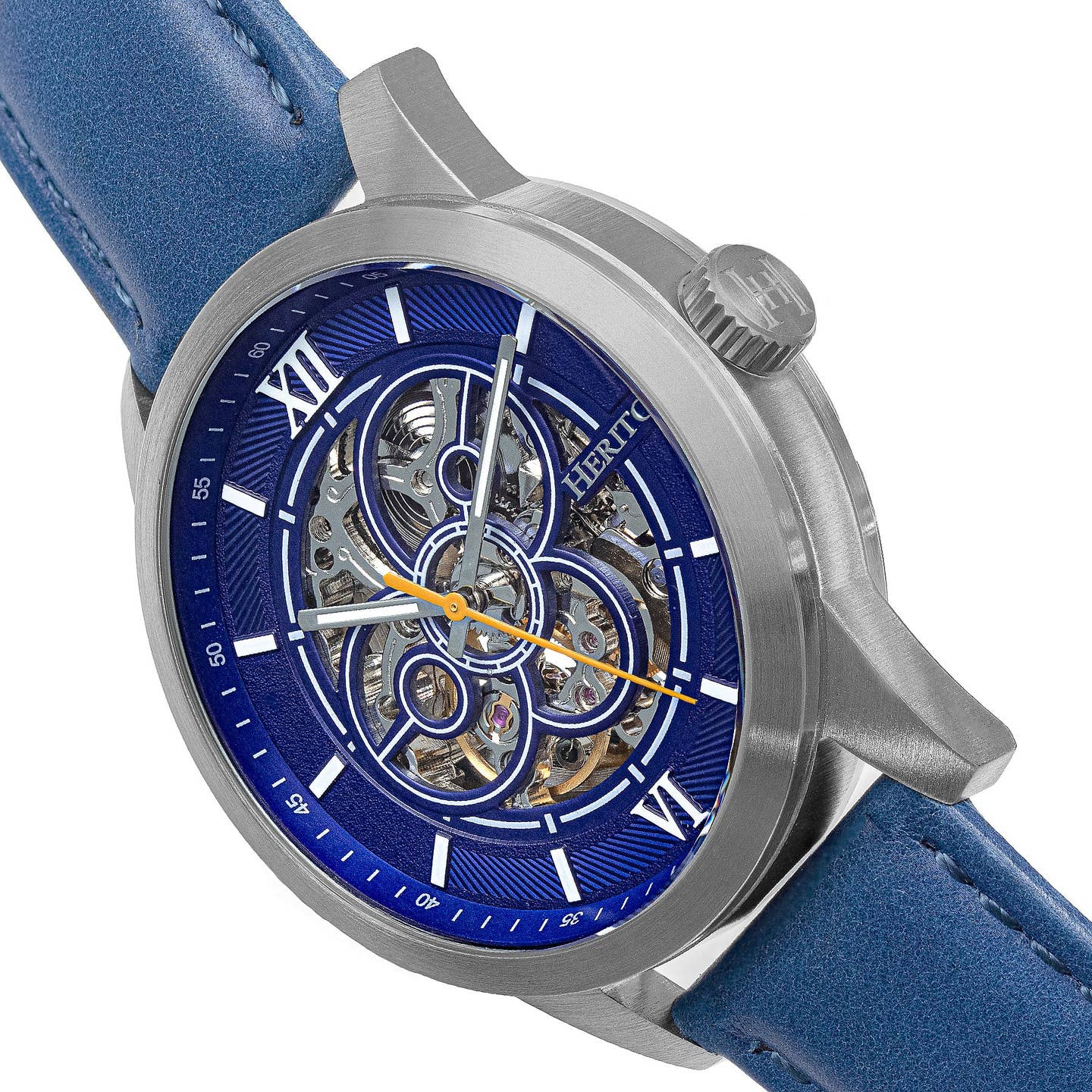Heritor Jonas Men's Automatic Skeleton Leather Watch, Style HERHR9503