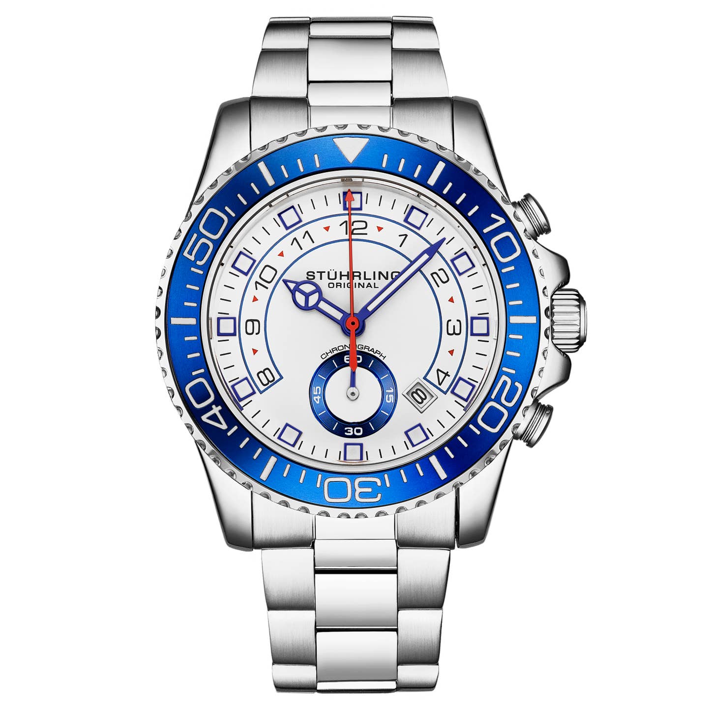 Stuhrling Original Brigadier Men's Quartz Chronograph Watch, 42mm, Style GXZTA